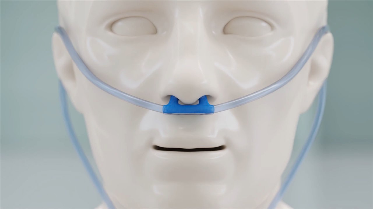 NoMoRa worn during oxygen therapy